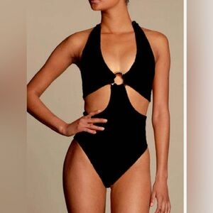 HUNZA G Ursula Swimsuit in Black